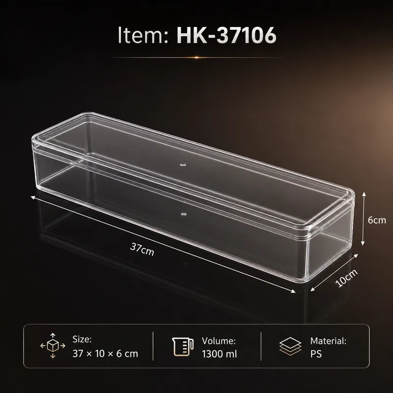 Clear Tiramisu Box - SKU HK-37106 size 15.6 × 11.8 × 7 cm